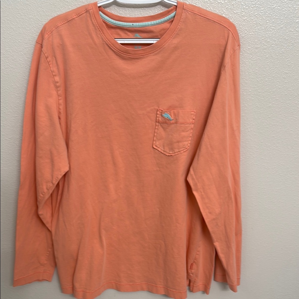Men's Orange Long Sleeve Shirt